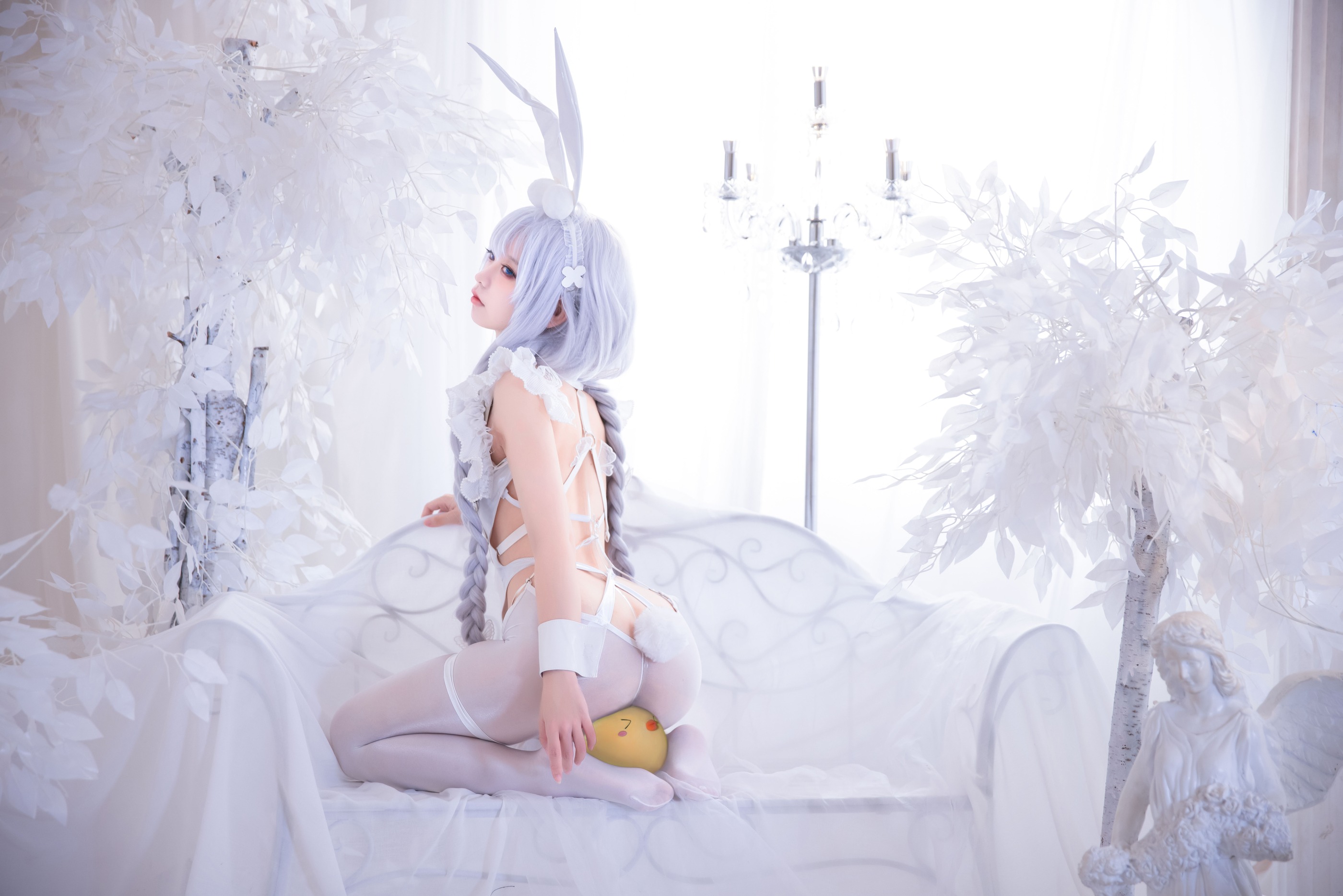 图片[1]-G44不会受伤 – NO.044 恶毒皮肤 懒懒的白兔 [25P]-XikXak